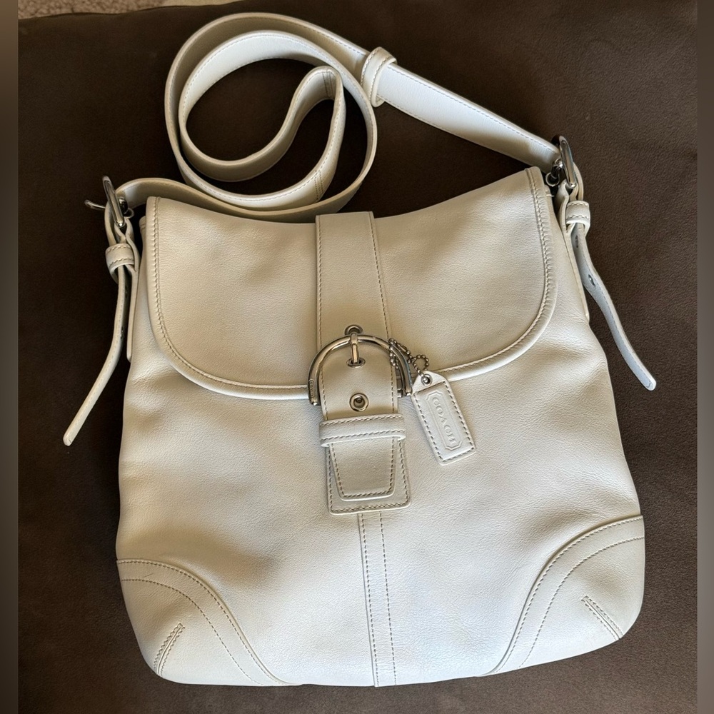 Y2K Essential: AUTHENTIC Vintage COACH SoHo 9480 in excellent chalk white - Picture 3 of 10
